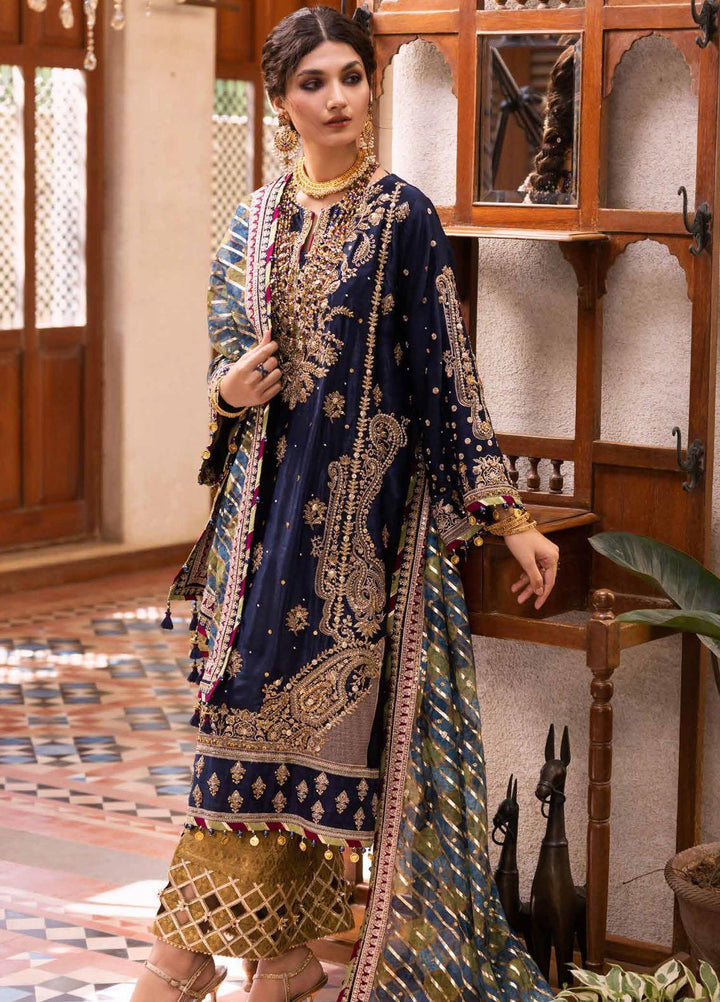 Noor-E-Chasham By Gul Ahmed Embroidered Velvet Suits Unstitched 3 Piece GA22NC-V2 NS-22013 - Luxury Collection