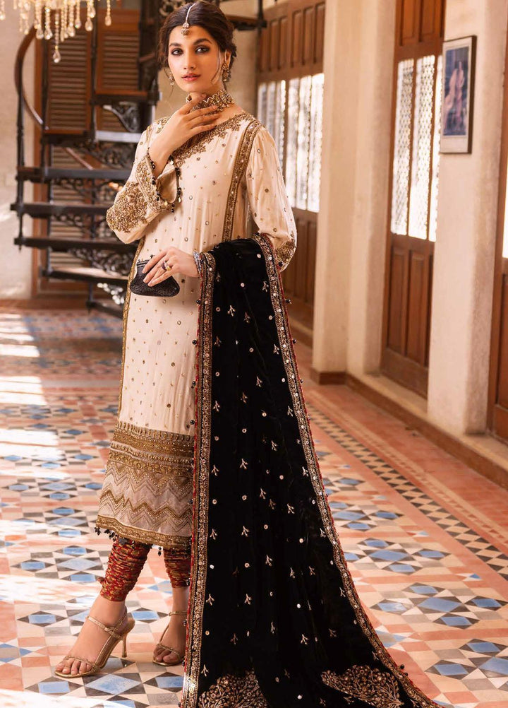 Noor-E-Chasham By Gul Ahmed Embroidered Raw Silk Suits Unstitched 3 Piece GA22NC-V2 NS-22014 - Luxury Collection