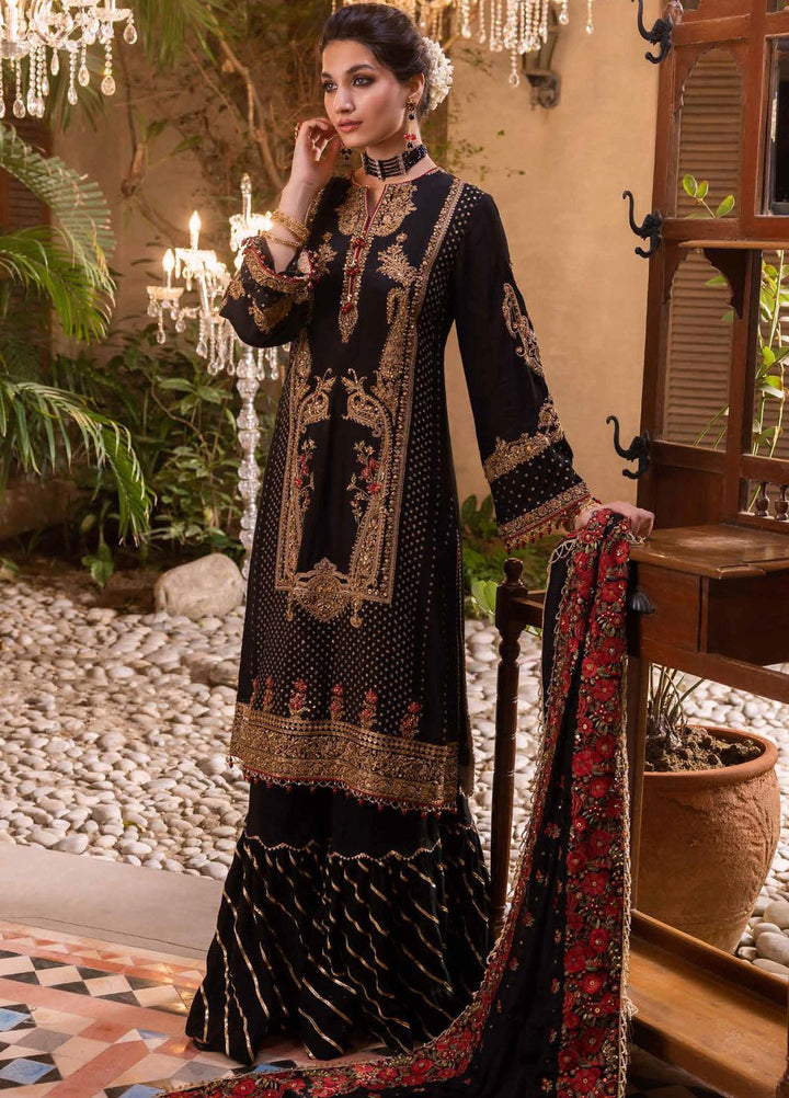 Noor-E-Chasham By Gul Ahmed Embroidered Raw Silk Suits Unstitched 3 Piece GA22NC-V2 NS-22019 - Luxury Collection