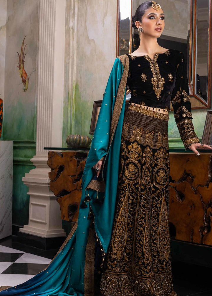 Noor-E-Chasham By Gul Ahmed Embroidered Velvet Suits Unstitched 3 Piece GA22NC-V2 NS-22038 - Luxury Collection