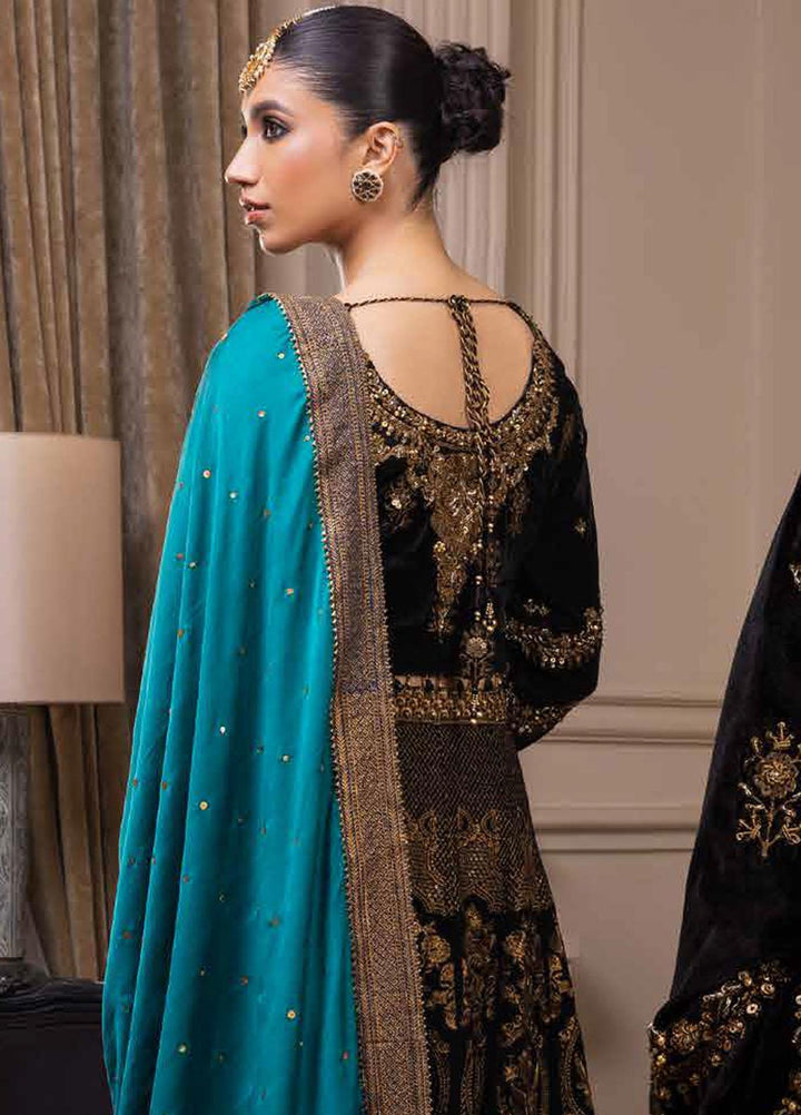 Noor-E-Chasham By Gul Ahmed Embroidered Velvet Suits Unstitched 3 Piece GA22NC-V2 NS-22038 - Luxury Collection