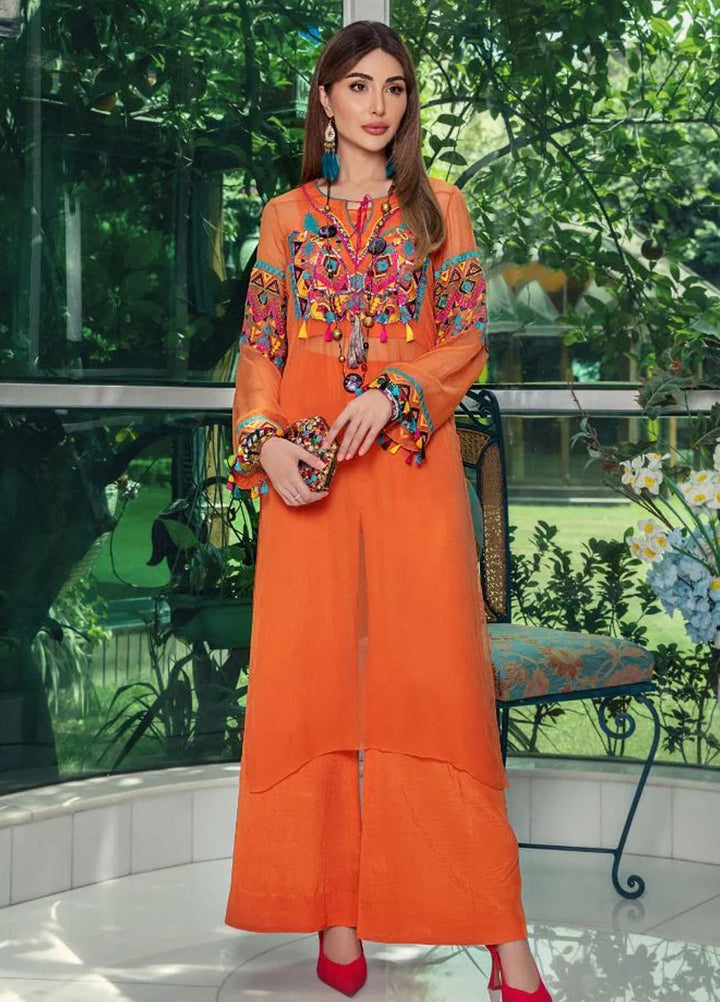 Malook By Shazia Ovais Pret Embroidered Chiffon 3 Piece Suit MLK23NJ Picasso