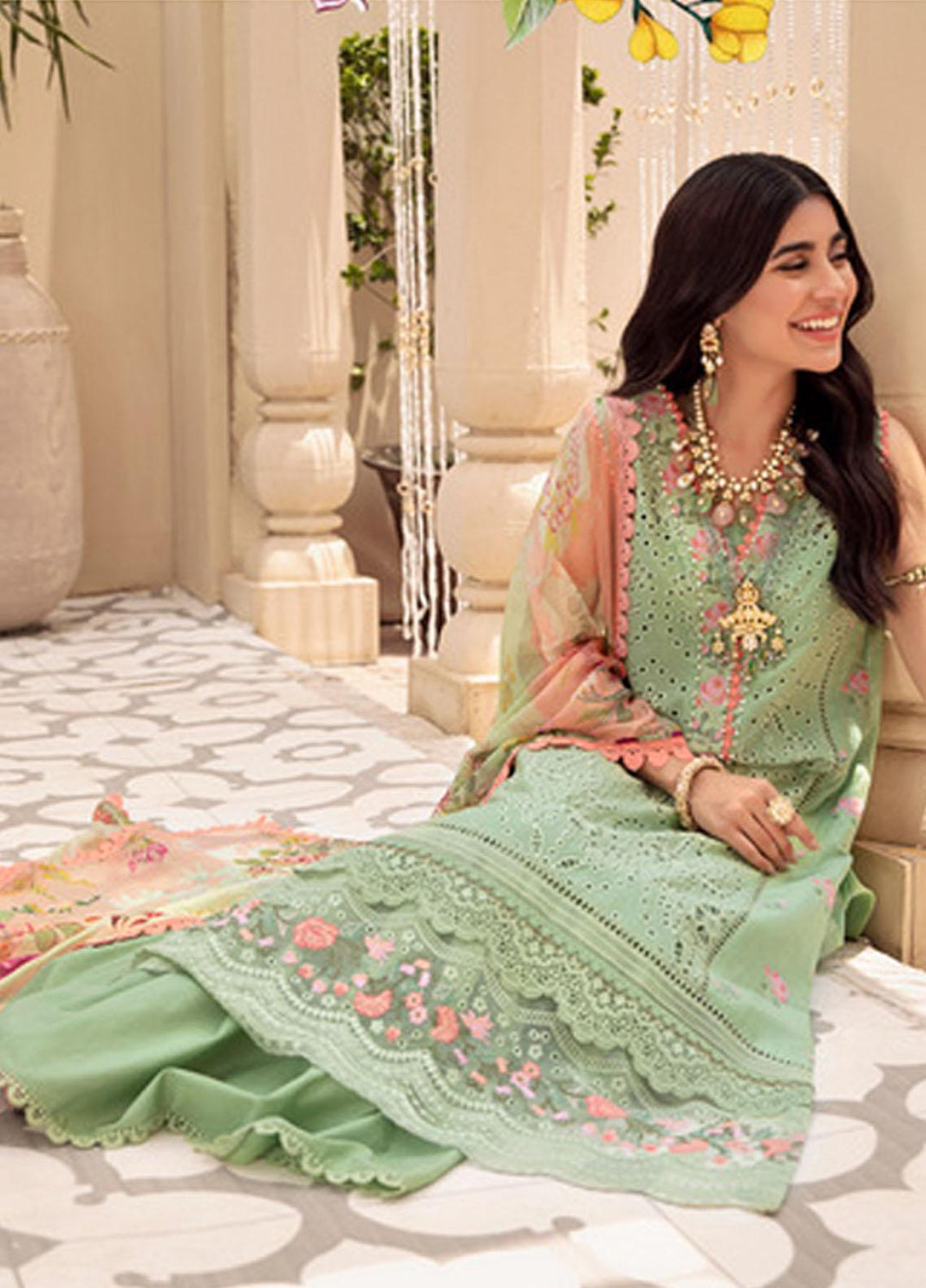Noor by Saadia Asad Embroidered Lawn Suits Unstitched 3 Piece SA21-N2 04 - Summer Collection