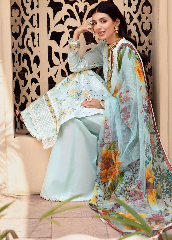 Noor by Saadia Asad Embroidered Lawn Suits Unstitched 3 Piece SA21-N2 09 - Summer Collection