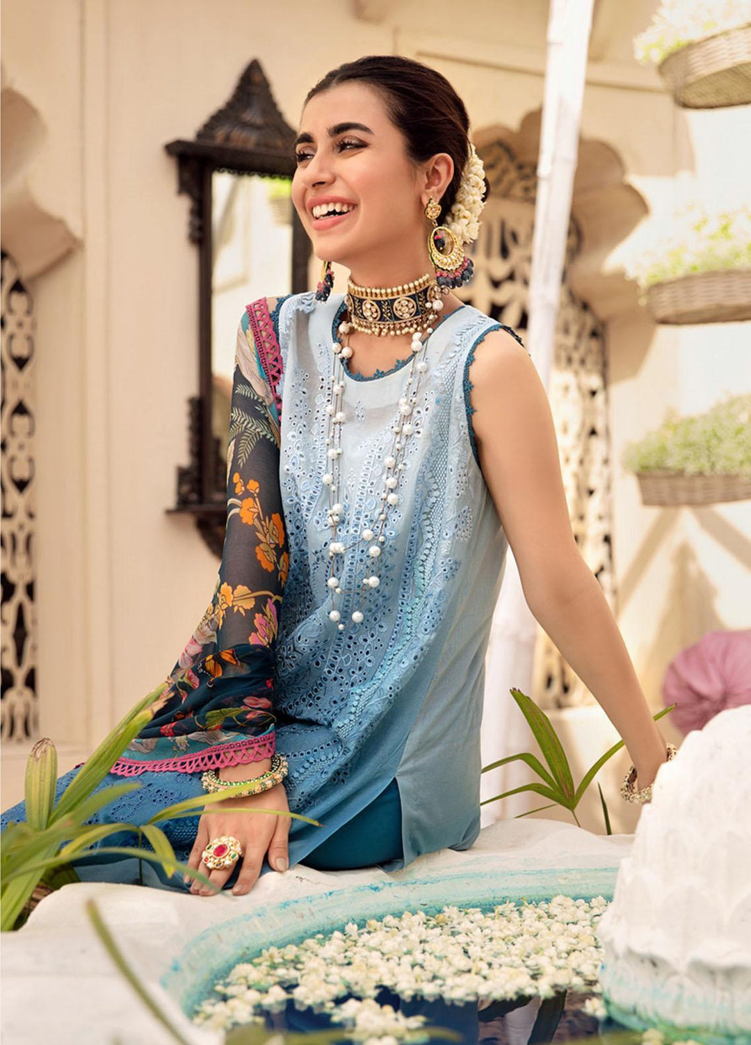 Noor by Saadia Asad Embroidered Lawn Suits Unstitched 3 Piece SA21-N2 12 - Summer Collection
