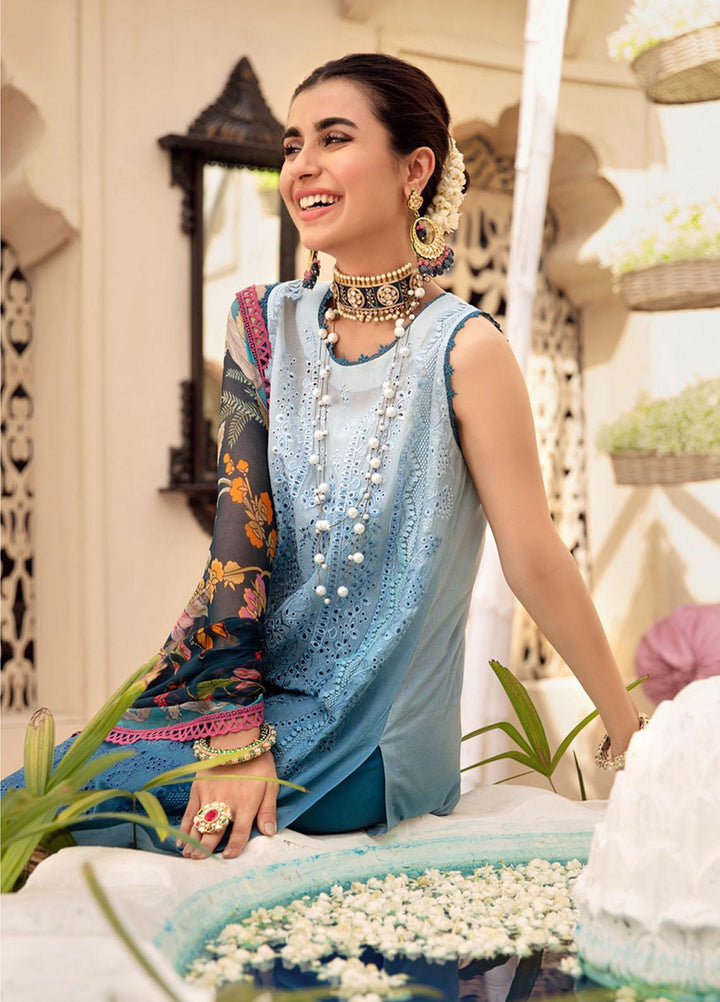 Noor by Saadia Asad Embroidered Lawn Suits Unstitched 3 Piece SA21-N2 12 - Summer Collection
