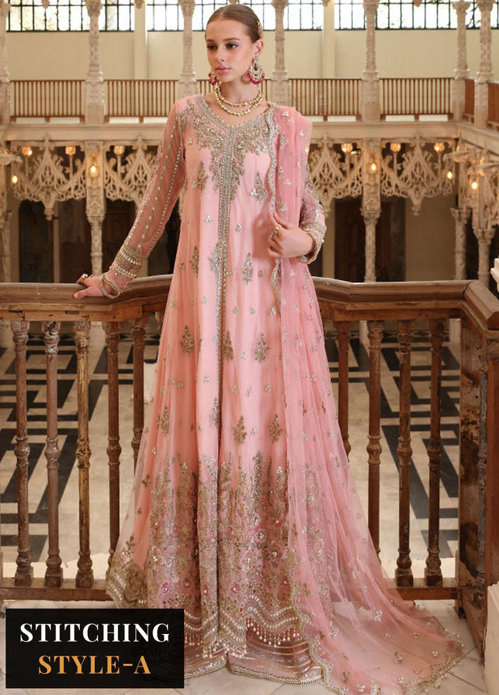 Noor Formals By Saadia Asad Embroidered Net Suits Unstitched 3 Piece NSA23FF D-3 Naz - Festive Collection
