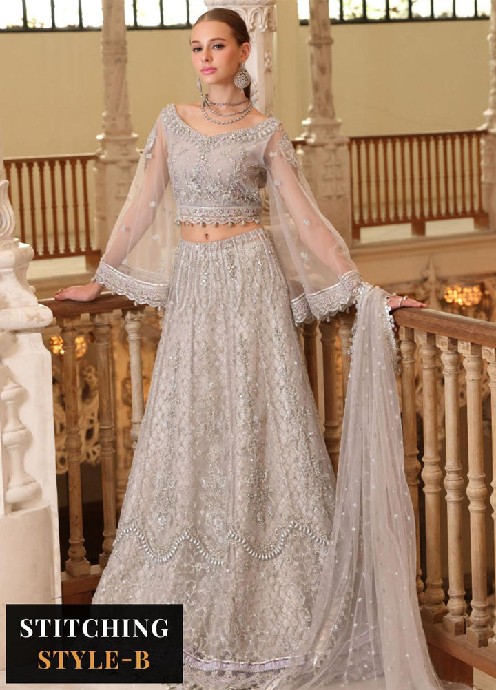 Noor Formals By Saadia Asad Embroidered Net Suits Unstitched 4 Piece NSA23FF D-4 Tara - Festive Collection