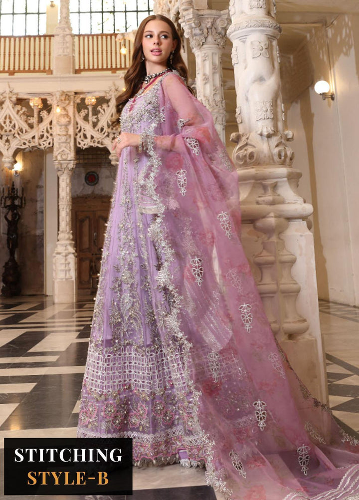 Noor Formals By Saadia Asad Embroidered Net Suits Unstitched 3 Piece NSA23FF D-5 Zarish - Festive Collection