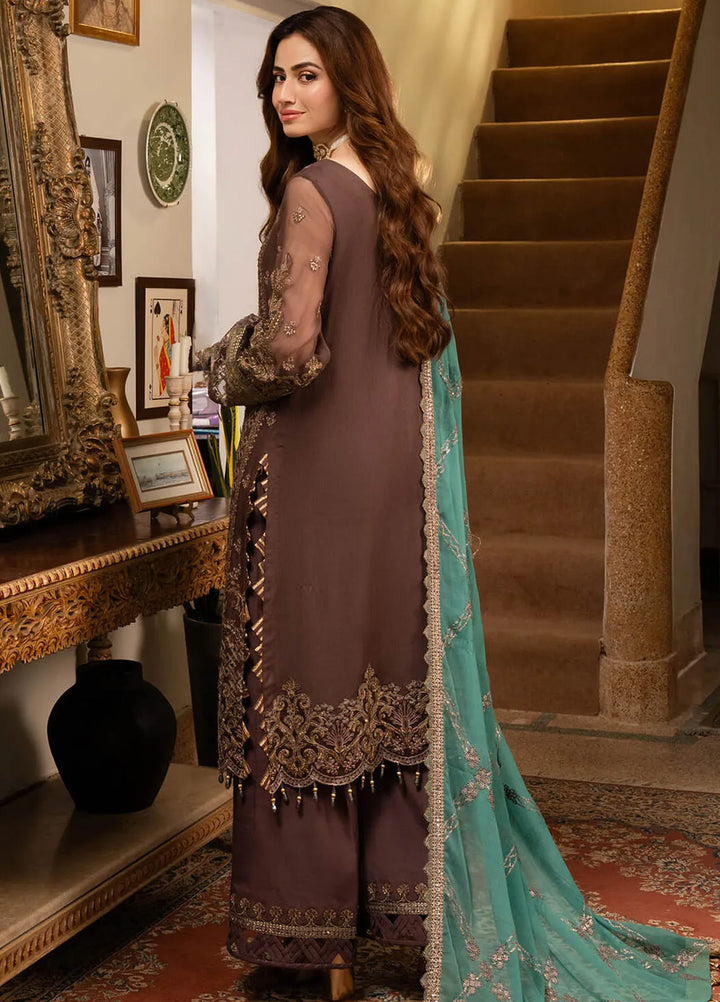 Noor Jahan By Imrozia Embroidered Chiffon Suit Unstitched 3 Piece IMP24NJ I-199 Khawab - Luxury Collection