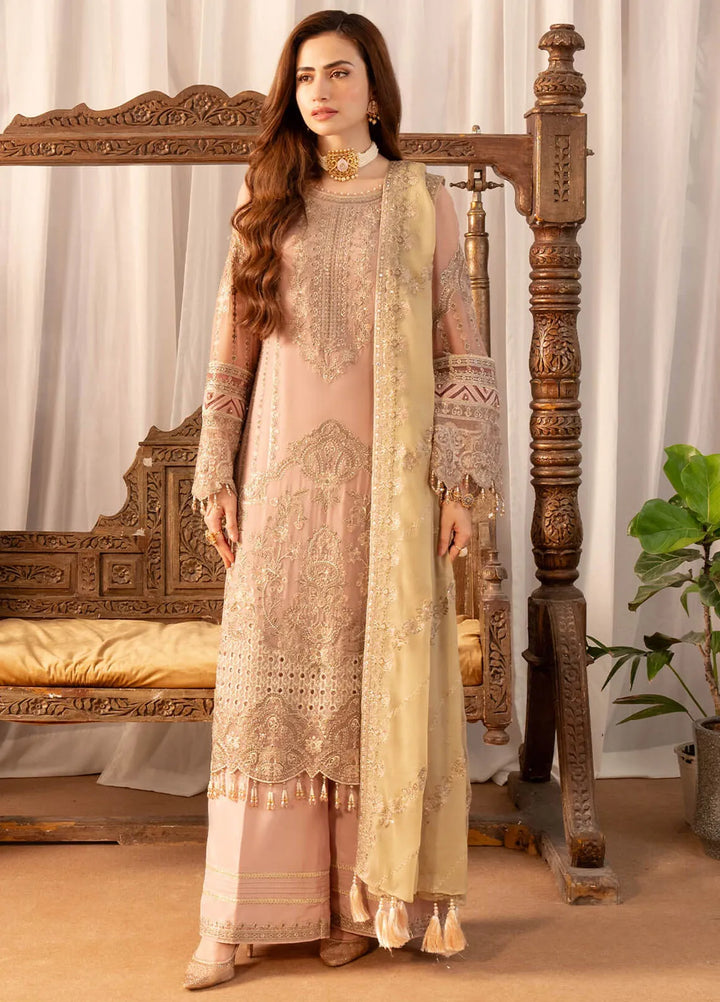 Noor Jahan By Imrozia Embroidered Chiffon Suit Unstitched 3 Piece IMP24NJ I-202 Nigar - Luxury Collection