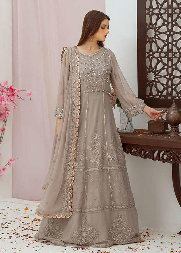 Noor Jahan by Noorma Kaamal Embroidered Chiffon Suits Unstitched 3 Piece NK22NJ NK-C06 - Luxury Collection