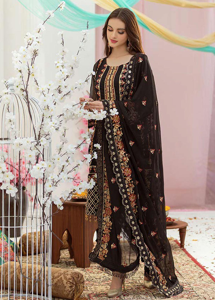 Noor Jahan by Noorma Kaamal Embroidered Chiffon Suits Unstitched 3 Piece NK22NJ NK-C10 - Luxury Collection