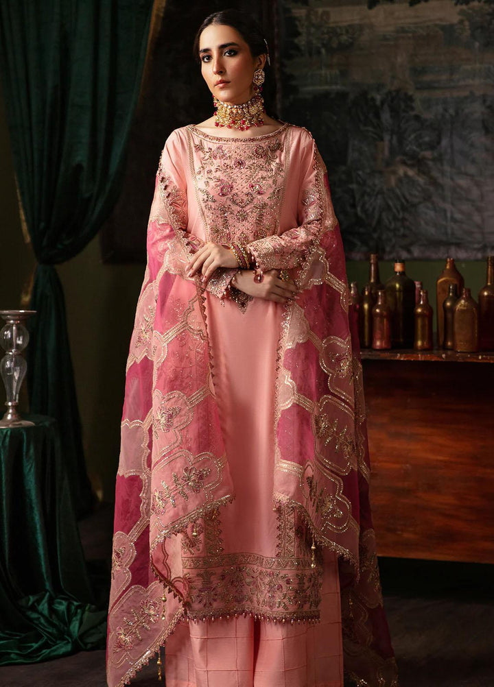 Noori By Emaan Adeel Embroidered Silk Suits Unstitched 3 Piece EA23N NR 03 Sherbano - Festive Collection