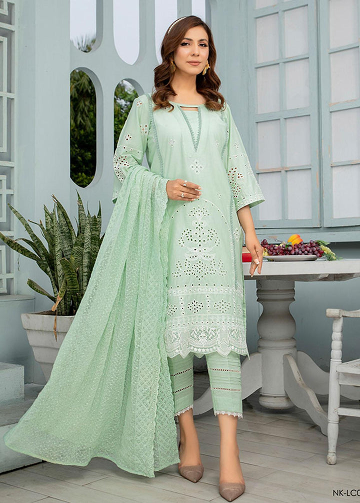 Noorma Kaamal Embroidered Lawn Suits Unstitched 3 Piece NK23E NK-LC01 - Eid Collection