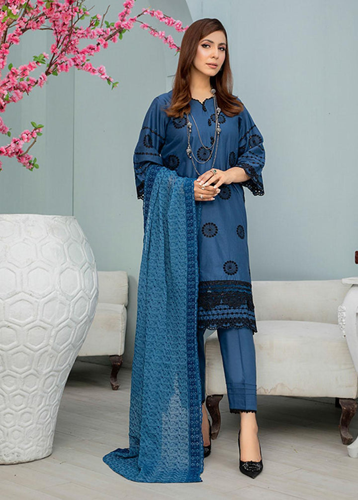 Noorma Kaamal Embroidered Lawn Suits Unstitched 3 Piece NK23E NK-LC04 - Eid Collection