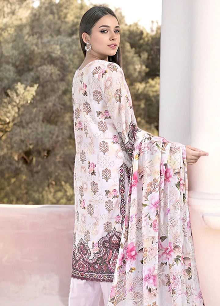 Noorma Kaamal Embroidered Lawn Suit Unstitched 3 Piece NK24L NK-PLE-09 - Summer Collection