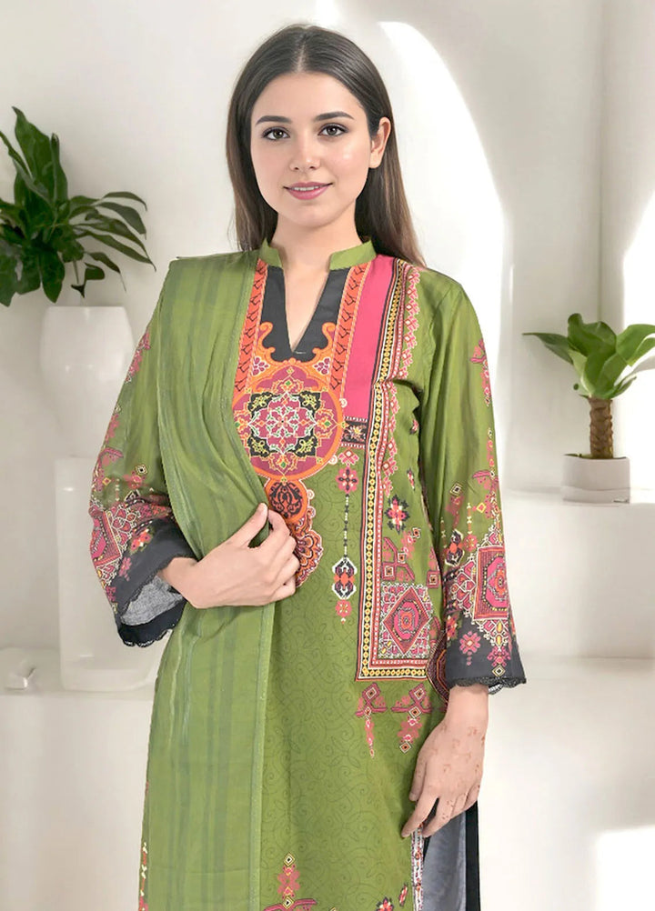 Noorma Kaamal Embroidered Lawn Suit Unstitched 3 Piece NK24L NK-PLE-10 - Summer Collection