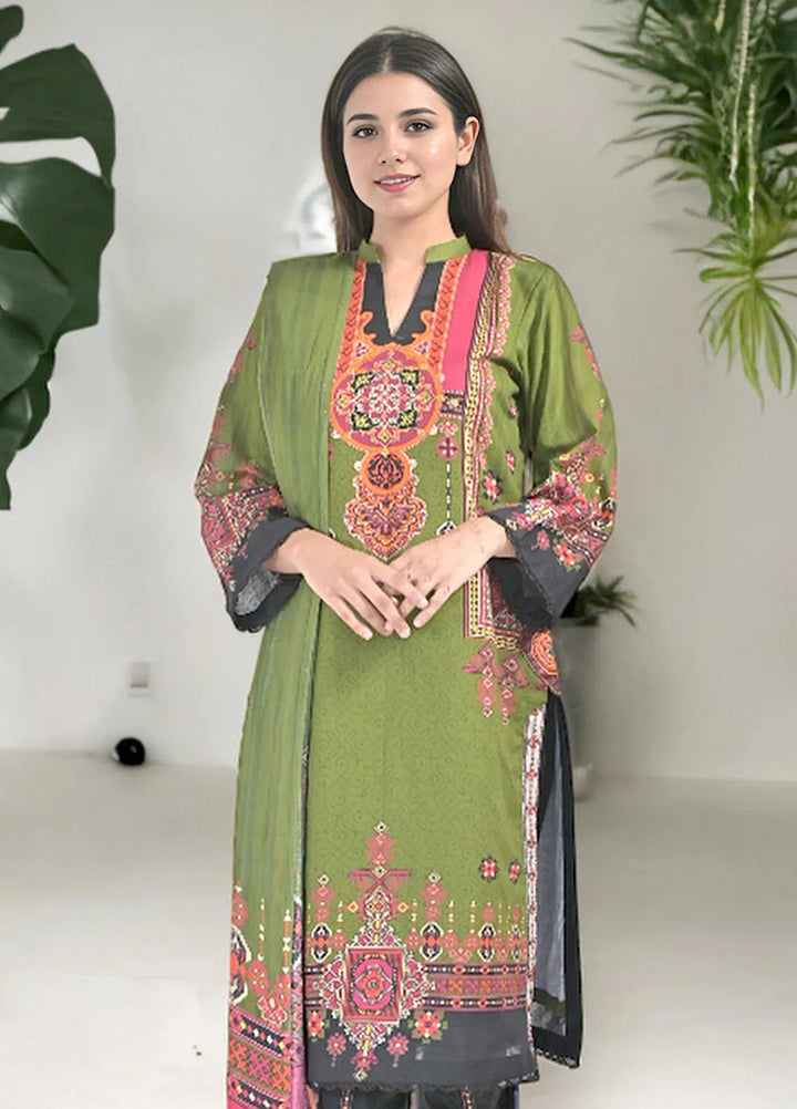 Noorma Kaamal Embroidered Lawn Suit Unstitched 3 Piece NK24L NK-PLE-10 - Summer Collection