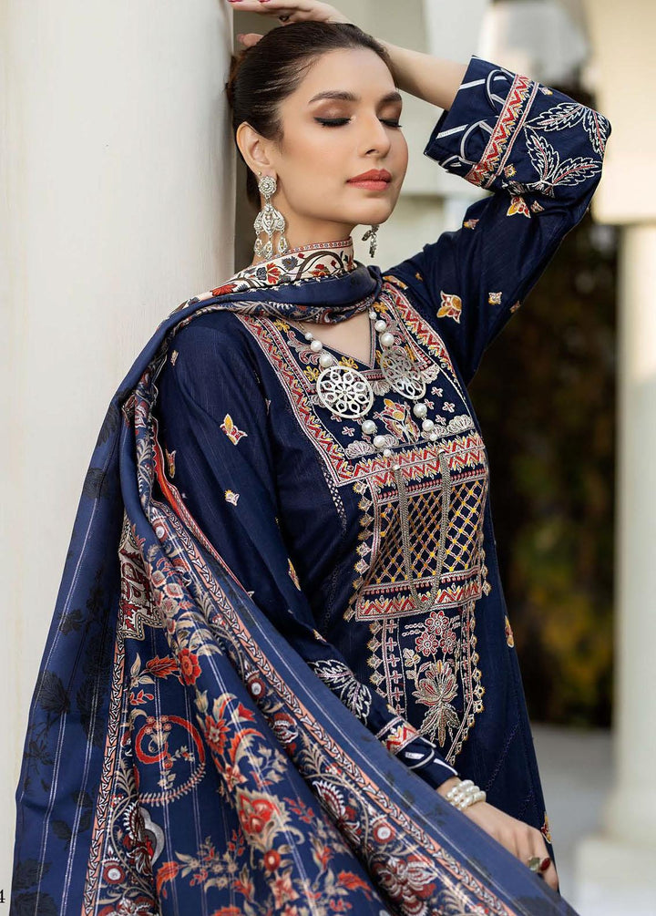 Noorma Kaamal Embroidered Khaddar Suits Unstitched 3 Piece NK23WK NK-WK-04 - Winter Collection