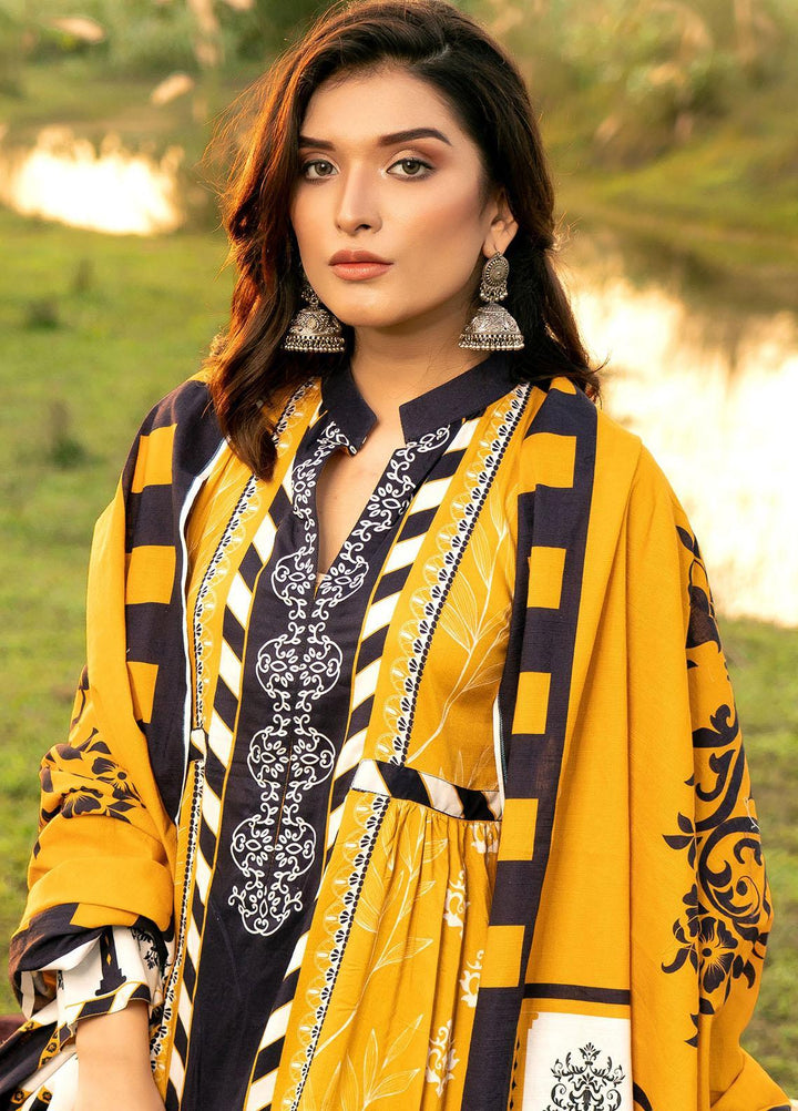 Noorma Kamal Printed Linen Suits Unstitched 3 Piece NK21WL Jasmine-02 - Winter Collection