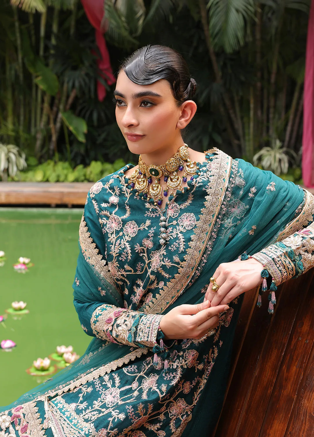 Nora By Salitex Embroidered Yarn Suit Unstitched 3 Piece SUNS24NO012UT - Formal Collection