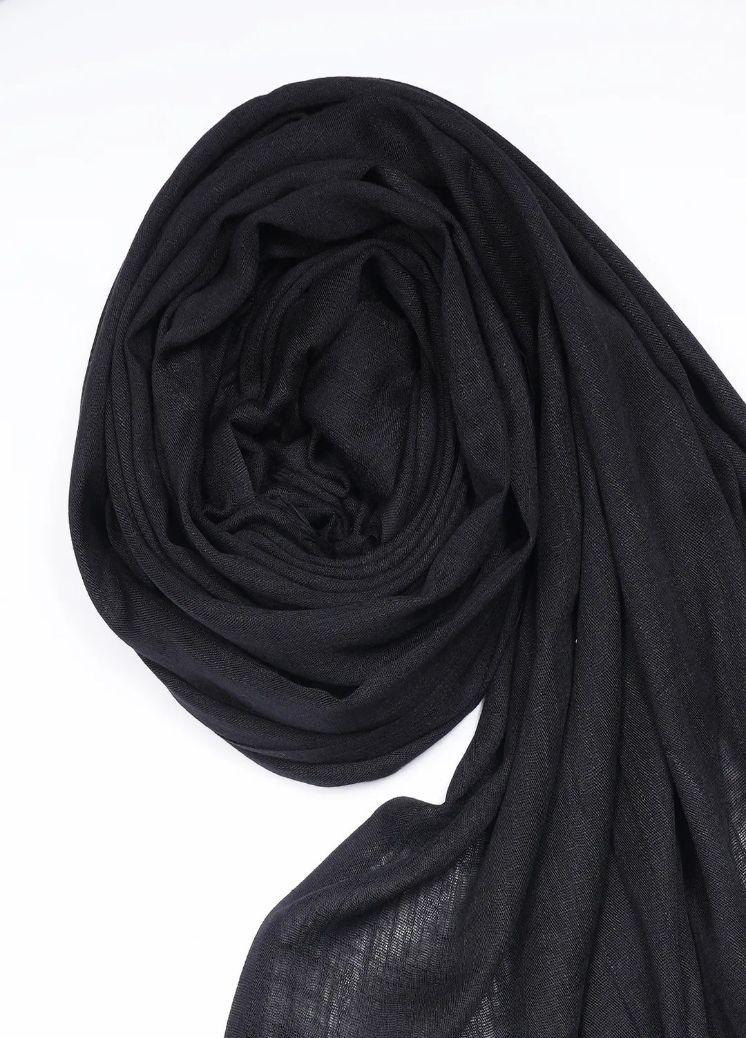 Nourah Scarf Embossed Cashmere Lawn Black - Scarf Collection