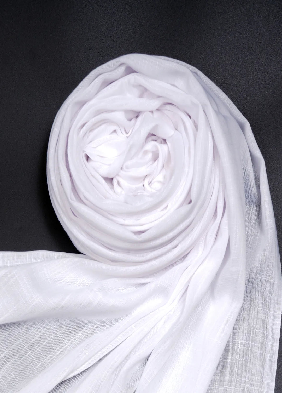 Nourah Scarf Embossed Cashmere Lawn White - Scarf Collection