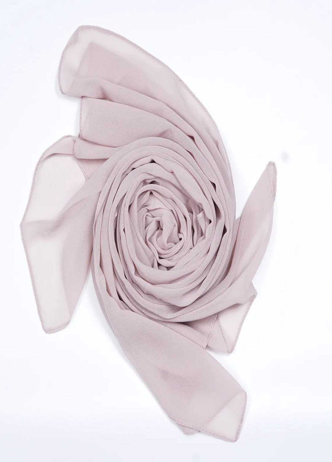 Nourah Scarf Plain Georgette Scarf Pale Beige - Scarf Collection