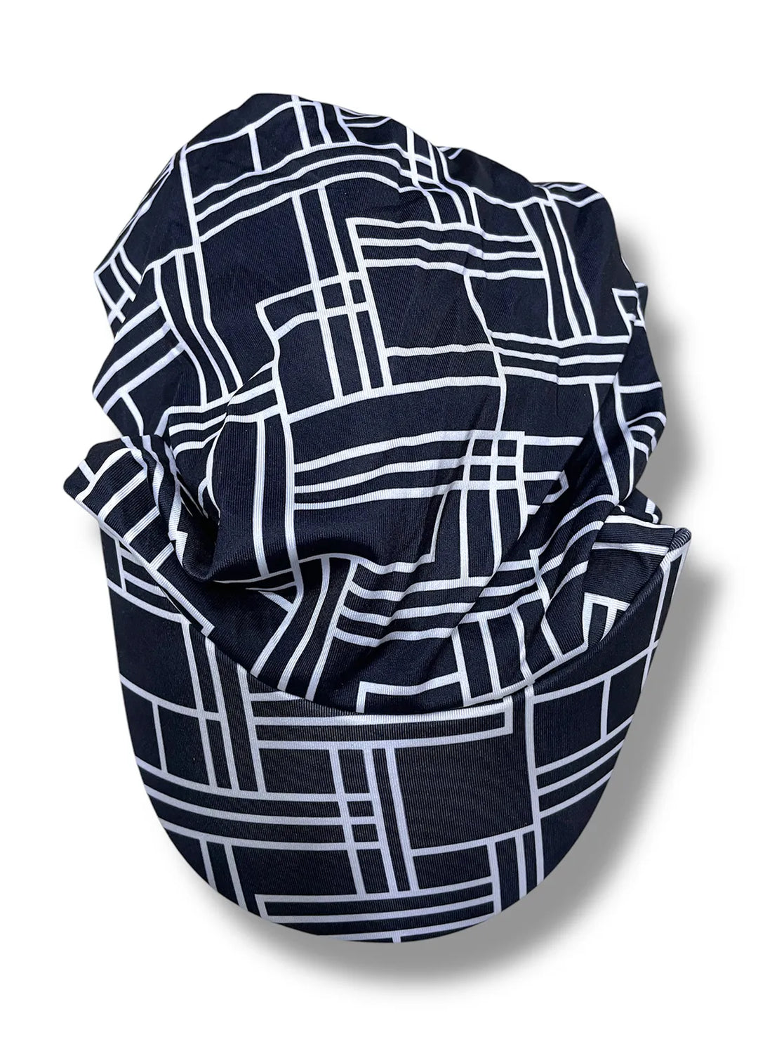Nourah Womens Hat Geometric Print Black - Hat Collection
