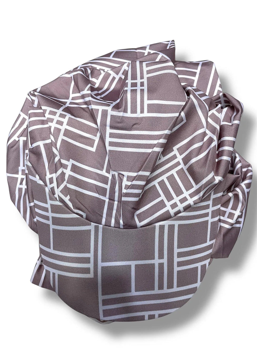 Nourah Womens Hat Geometric Print Brown - Hat Collection