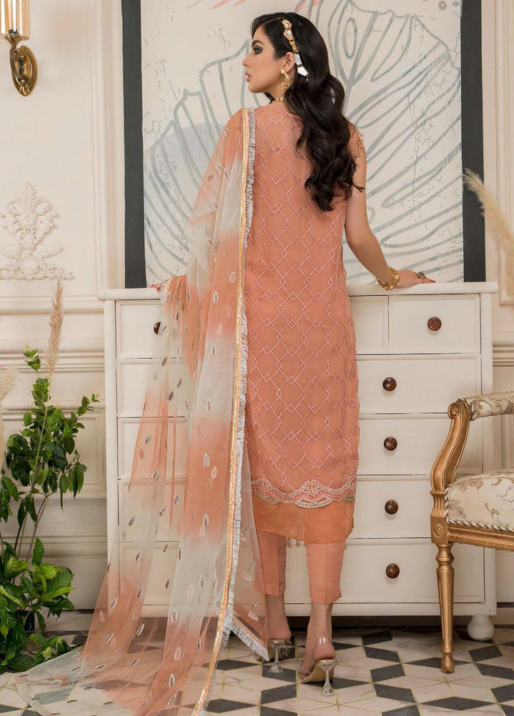 Nourang by Maryam's Embroidered Chiffon Suits Unstitched 3 Piece MRM21NC D-213 - Festive Collection