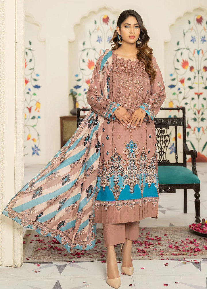 Nova By Safwa Embroidered Lawn Suits Unstitched 3 Piece SW23N NVC-05 - Summer Collection
