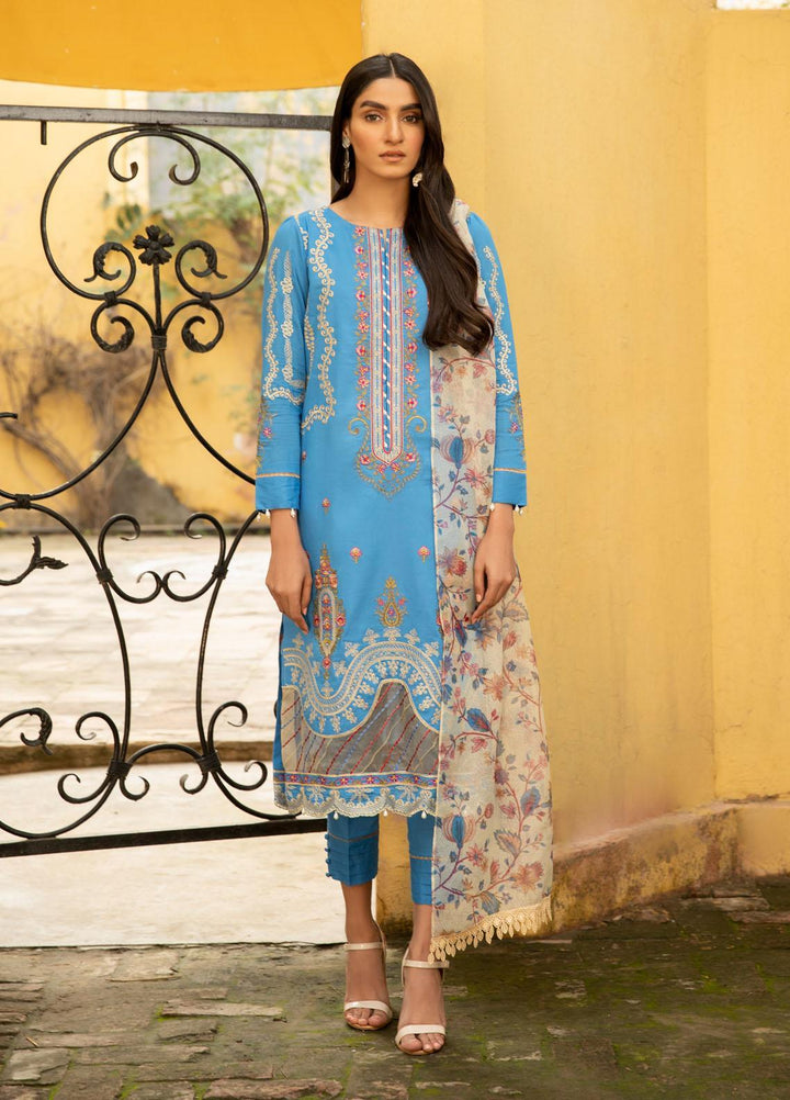 Nur-E-Nazar by Parishay Embroidered Lawn Suits Unstitched 3 Piece PRS22NN Aurora - Summer Collection