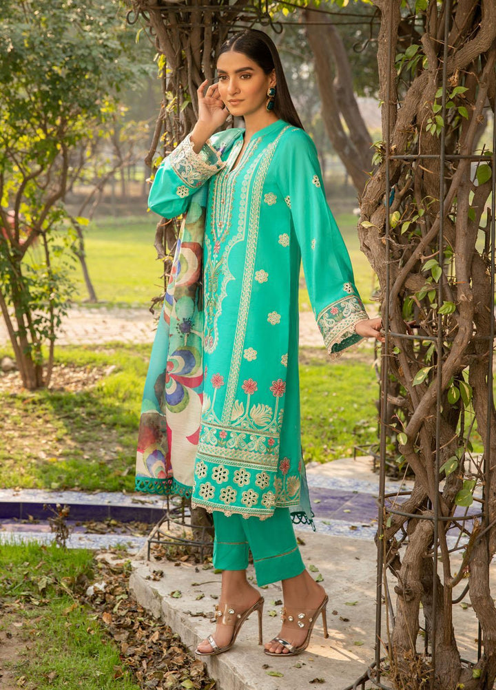Nur-E-Nazar by Parishay Embroidered Lawn Suits Unstitched 3 Piece PRS22NN Selina - Summer Collection