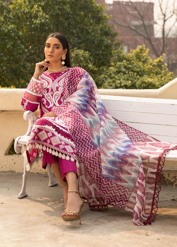 Nur-E-Nazar by Parishay Embroidered Lawn Suits Unstitched 3 Piece PRS22NN Zeal - Summer Collection