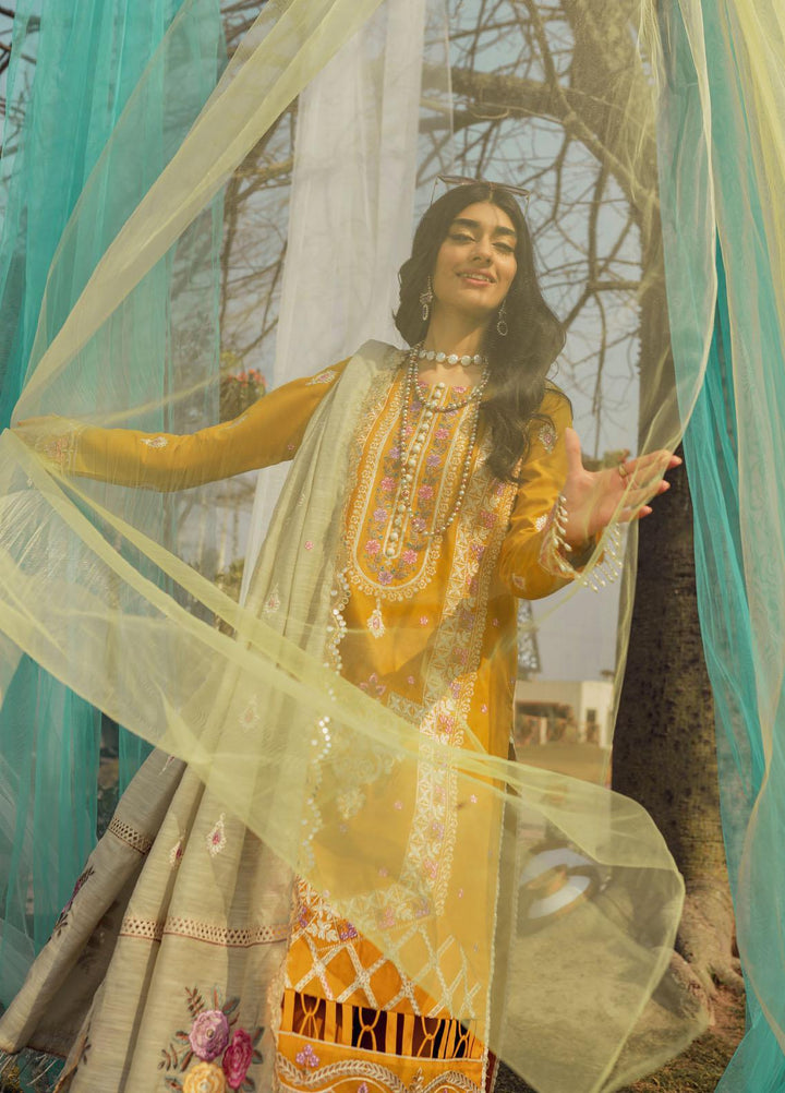 Nuray-e-Nazar by Parishay Embroidered Lawn Suits Unstitched 3 Piece PR23NNZ D-03 - Summer Collection