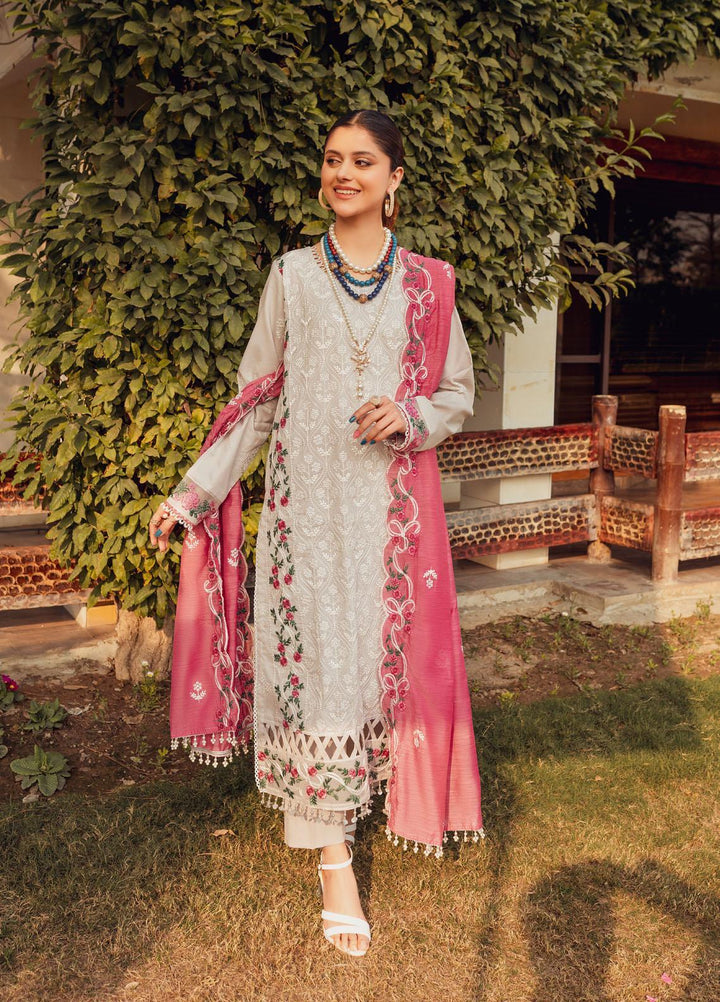 Nuray-e-Nazar by Parishay Embroidered Lawn Suits Unstitched 3 Piece PR23NNZ D-06 - Summer Collection