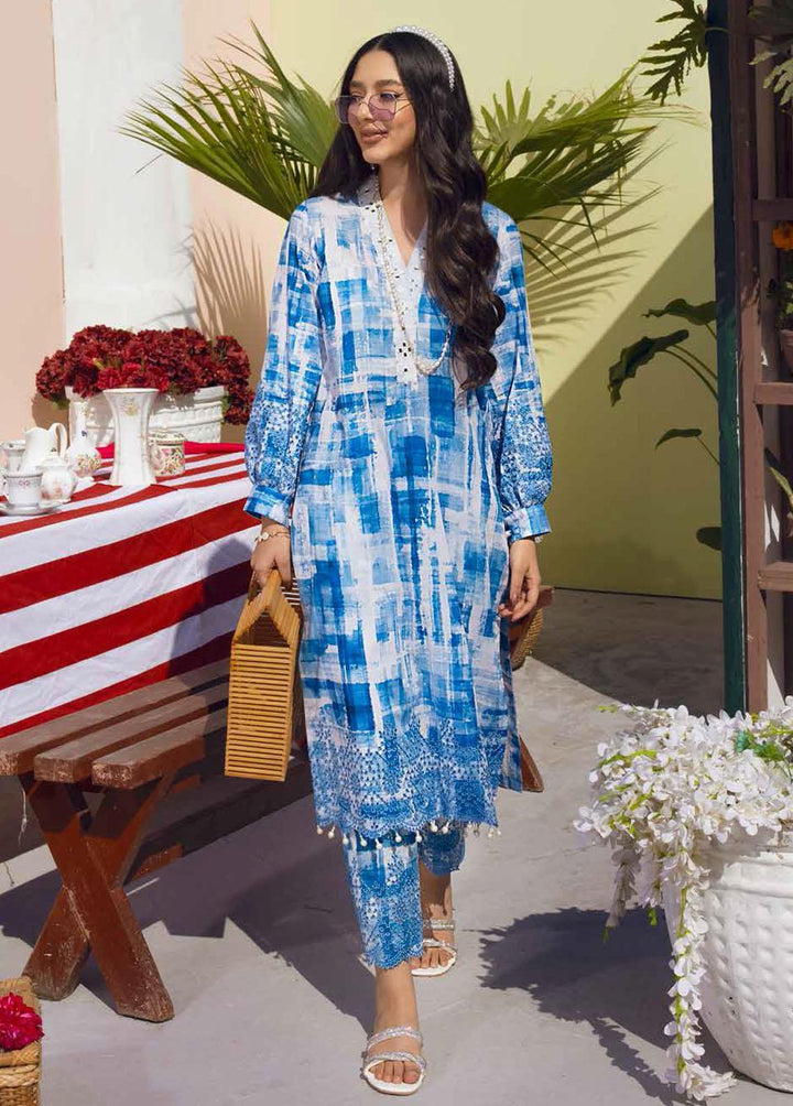 Ballerina By Nureh Embroidered Lawn Suits Unstitched 2 Piece NU22BL NU2- 31 - Summer Collection