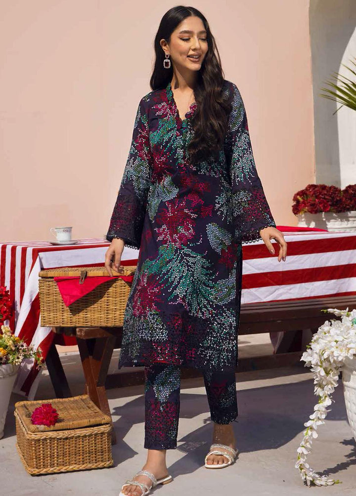 Ballerina By Nureh Embroidered Lawn Suits Unstitched 2 Piece NU22BL NU2- 39 - Summer Collection
