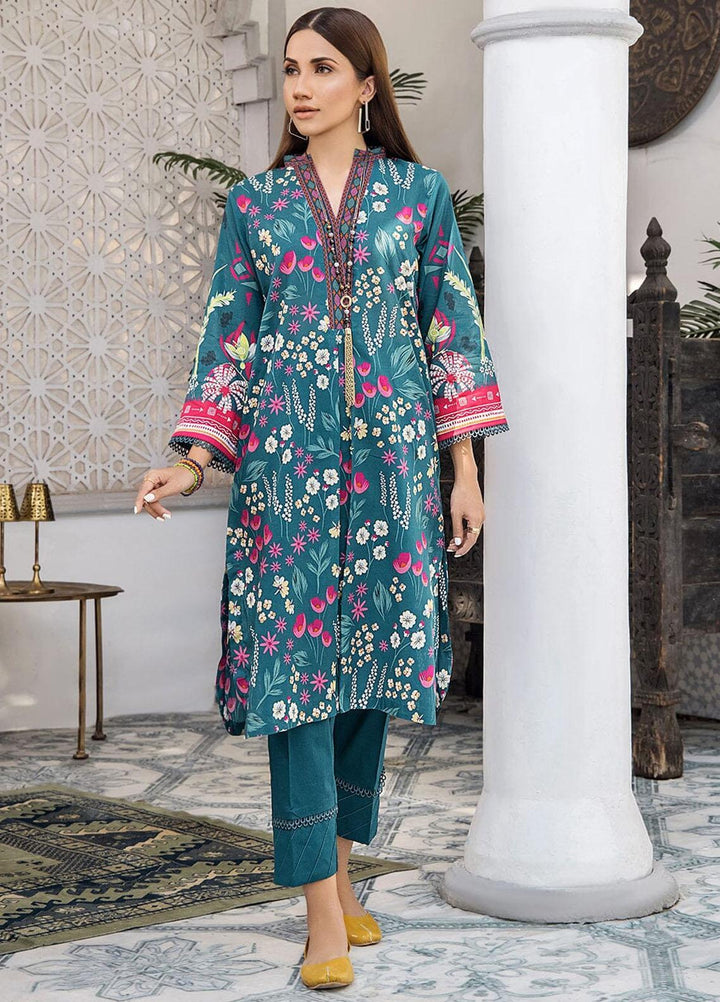 Nureh By Khas Printed Lawn Suits Unstitched 2 Piece KHS23N RKT-1712 - Summer Collection