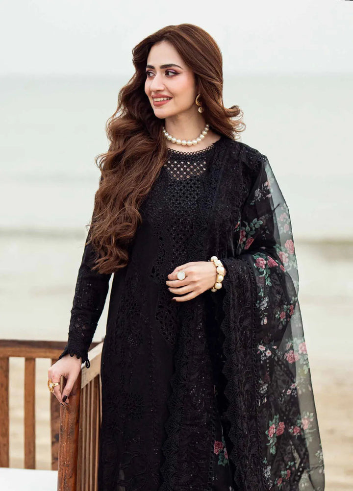 Nureh Chikankari Swiss Lawn Suits Unstitched 4 Piece NU25KE NE-151 - Summer Collection