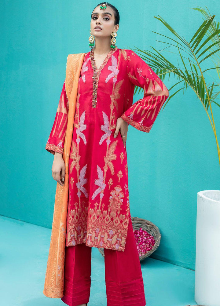 Nureh Luxury Pret Embroidered Lawn 3 Piece Suit NP-99