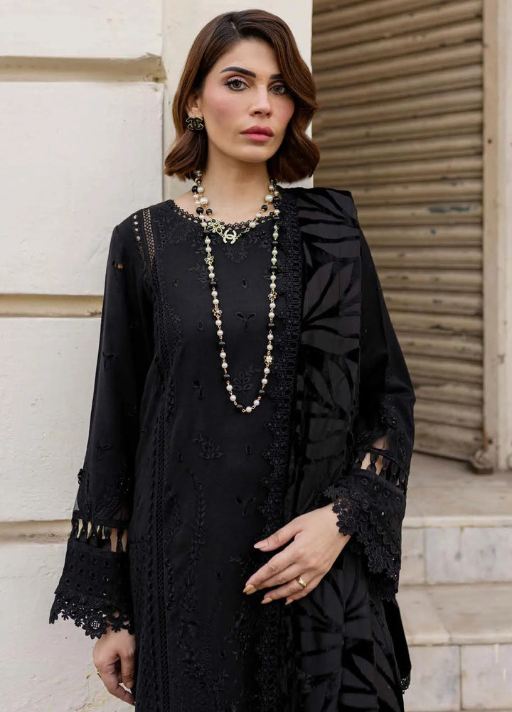 Nureh Embroidered Leather Peach Suit Unstitched 3 Piece NE - 123 - Winter Collection