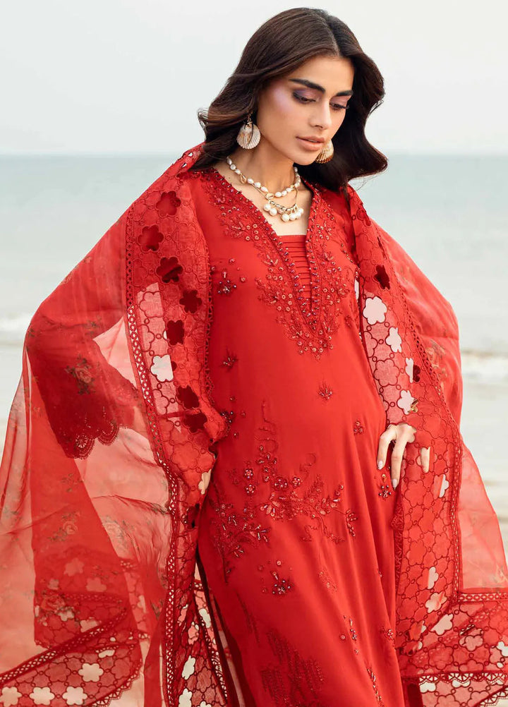 Nureh Embroidered Swiss Lawn Suits Unstitched 4 Piece NU25KE NE-147 - Summer Collection