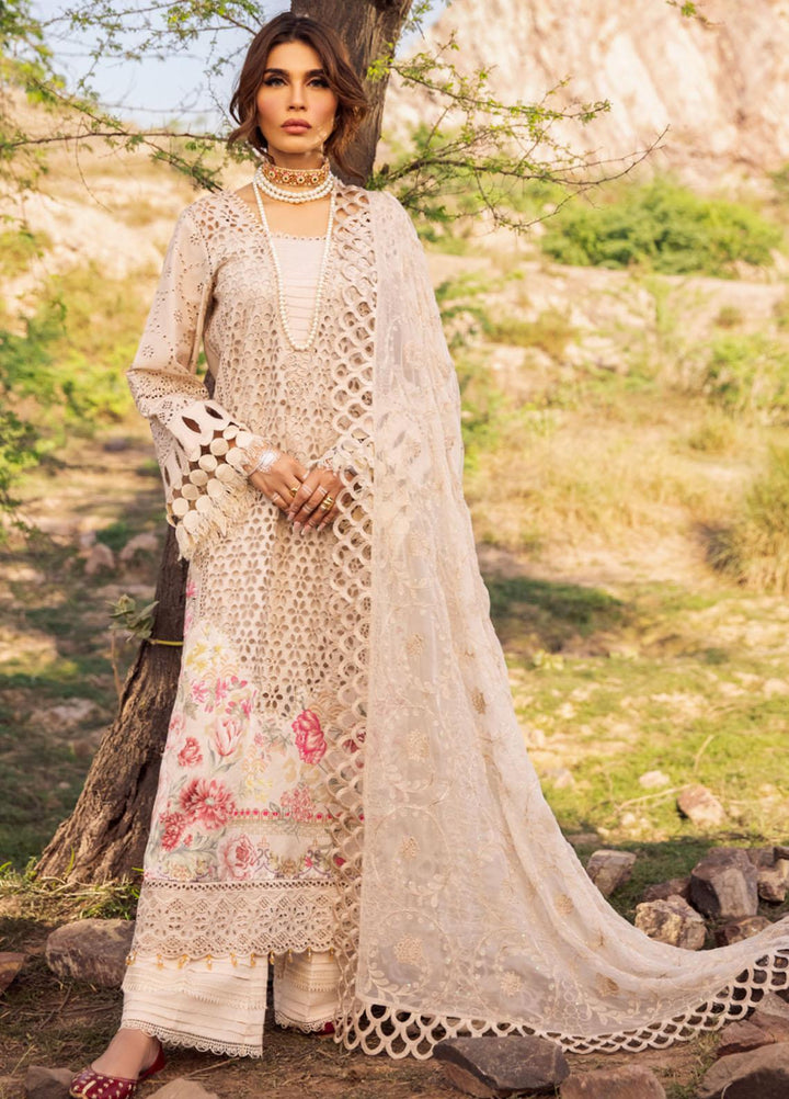 Nureh Embroidered Lawn Suits Unstitched 3 Piece NU23EL NSL-12 - Luxury Festive Collection