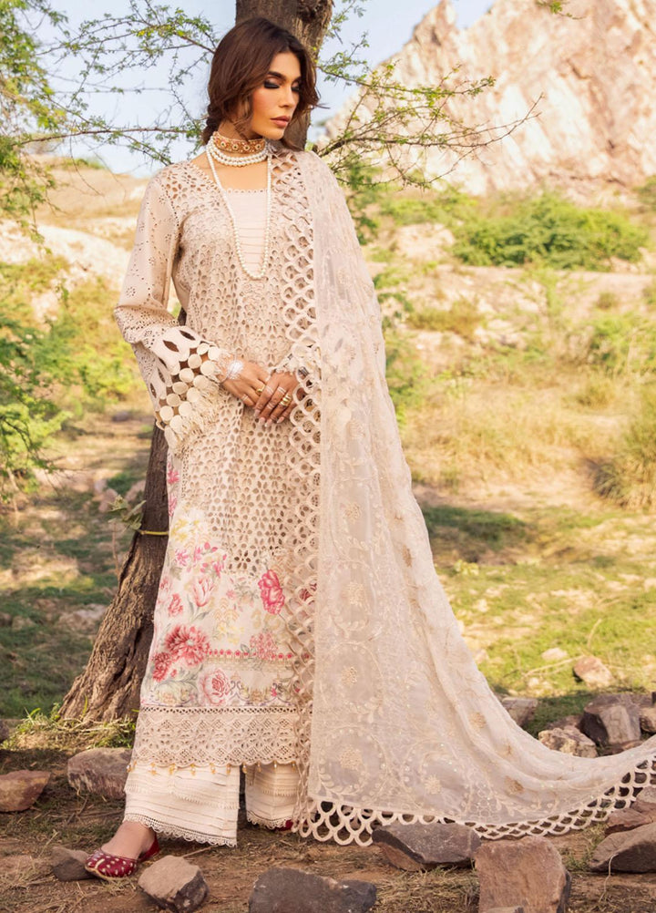 Nureh Embroidered Lawn Suits Unstitched 3 Piece NU23EL NSL-12 - Luxury Festive Collection
