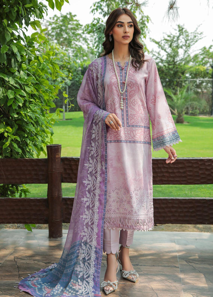 Gardenia By Nureh Embroidered Lawn Suits Unstitched 3 Piece NU22GL NS-59 - Summer Collection