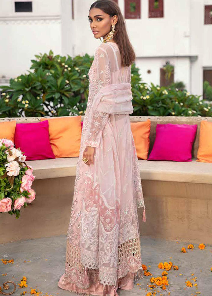 Nureh Embroidered Chiffon Suits Unstitched 3 Piece NU21JM NL-21 Kundan - Luxury Formals Collection