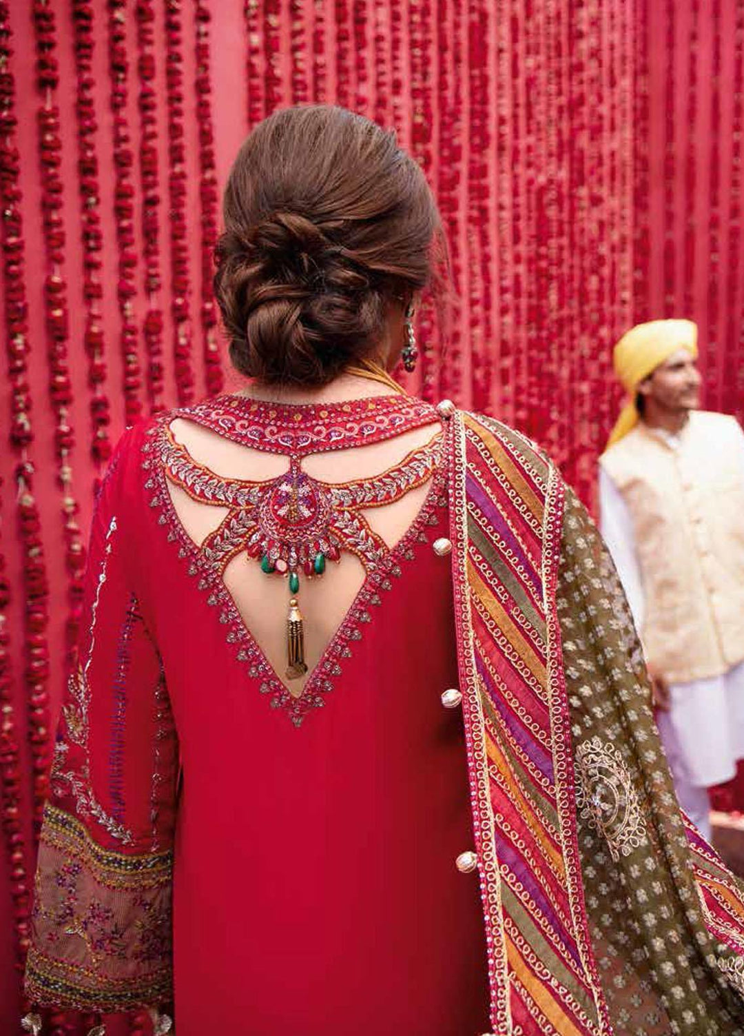 Jhoomro By Nureh Embroidered Grip Suits Unstitched 4 Piece NU22JH NL-34 Polki - Luxury Wedding Collection